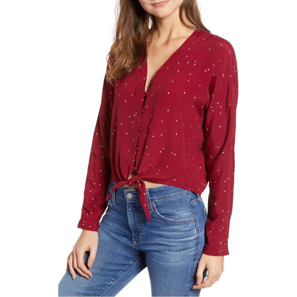 Rails Sloane Top In Rouge Gradient Stars Print - image 1